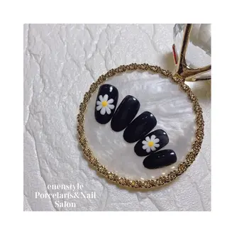 ミディアム ネイル 🐾enen style 🐾のネイルデザイン