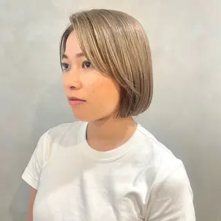 ショート カラー ヘアアレンジ 🎀レイヤー 透明感 カラーyuuri🎀のヘアスタイル