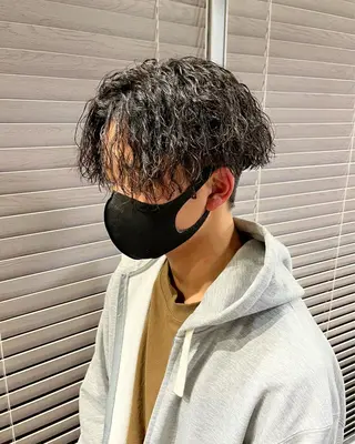 ショート カラー パーマ ヘアアレンジ メンズ 💎髪質改善特化💎 RUITOのヘアスタイル
