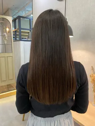 セミロング blue ブルーのヘアスタイル
