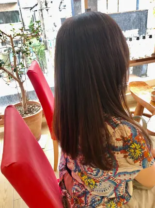 セミロング カラー ナチュラルオーブン 大村店🍀深松孝枝のヘアスタイル