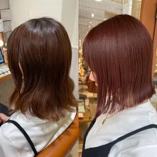ミディアム カラー 清水 ちひろ ✄トップスタイリストのヘアスタイル