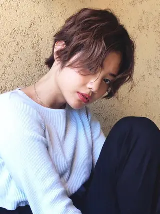 ショート パーマ moanin モーニンのヘアスタイル