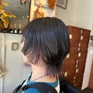 ショート カラー 💜推しインナー カラー/菊池柊真💜のヘアスタイル