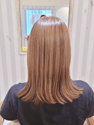 セミロング abe mikaのヘアスタイル