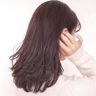 セミロング カラー 久次米智人/艶/美髪 /透明感カラーのヘアスタイル