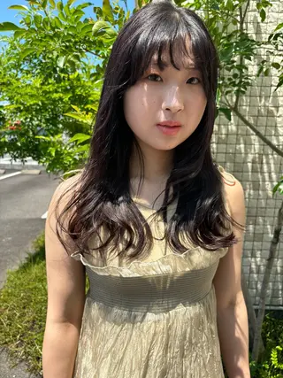 ロング 木下 茅沙のヘアスタイル