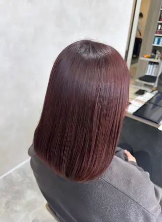 ミディアム 𝑴𝒐𝒓𝒊 /髪質改善/艶髪🖤のヘアスタイル