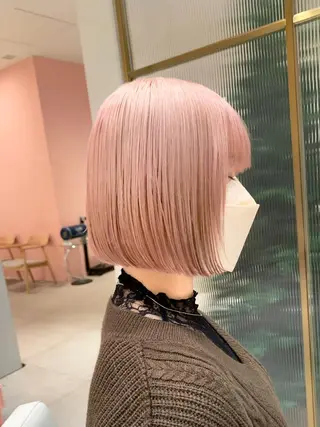 ショート カラー レイヤー専門家 ダブルカラー修のヘアスタイル