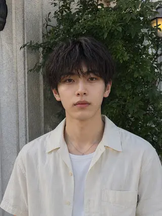 ショート パーマ レイヤー特化/メンズ 特化/大野真央のヘアスタイル