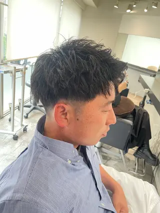 メンズ WELLY TO KYOメンズカットのヘアスタイル