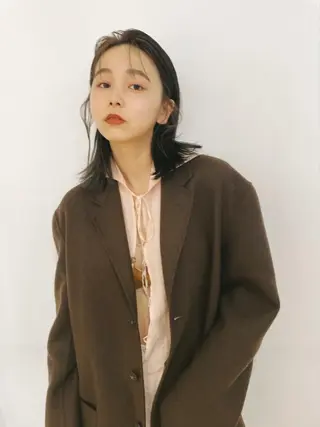 ミディアム senmyo naoのヘアスタイル