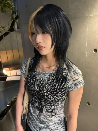 セミロング カラー yuuna/ ハッシュカット🎀のヘアスタイル