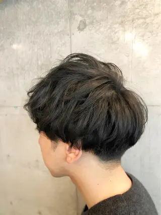 ショート パーマ メンズ HIROKI ”博多 /ボブのヘアスタイル