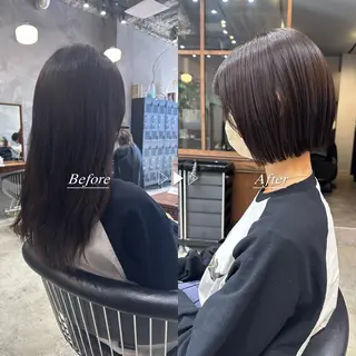 ショート カラー 廣瀬双葉 ボブ/ミディアムのヘアスタイル