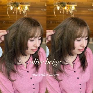カラー 🌷艶カラー/透明感 /ayano🌷のヘアスタイル