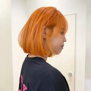 ミディアム カラー 🌿レイヤー/ブリー チ/🌿JINのヘアスタイル