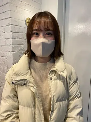 ミディアム カラー ヘアアレンジ レイヤーカット×髪質 改善🇰🇷シオリのヘアスタイル