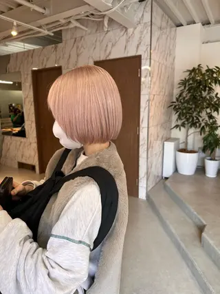 ショート カラー ハイトーン×似合わせ 🌱中川慎之介のヘアスタイル