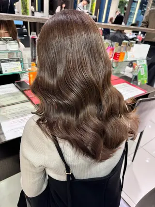 ロング ここな/暖色カラー 🧡束感マツエク🌼のヘアスタイル