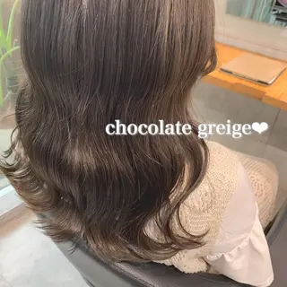 セミロング カラー ヘアアレンジ ayaka 🍨のマツエク・マツパデザイン