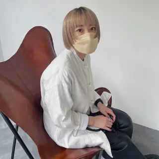 ショート カラー 無料モデル募集中🍃 ANDYのヘアスタイル