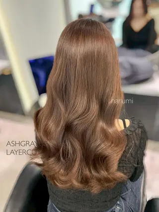 カラー セミロング 盛れ🎀韓国ヘア 美艶🇰🇷なるみのヘアスタイル