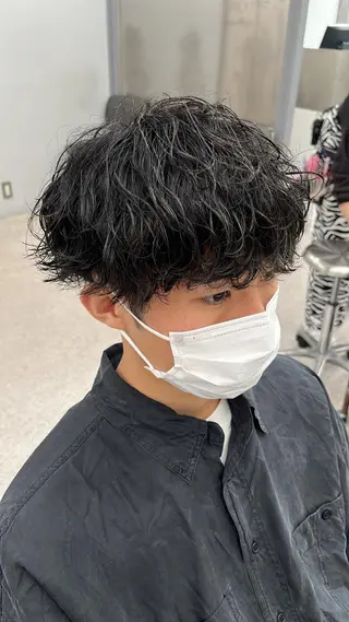 パーマ メンズ 🍐シャドウパーマ メンズ特化/守岡🍐のヘアスタイル