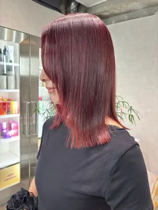 ミディアム カラー ヘアアレンジ iona/ハイトーン /ネイルのネイルデザイン