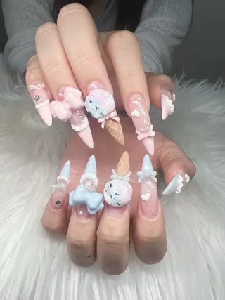 ネイル Lee Nails チップ長さだし専門店のネイルデザイン
