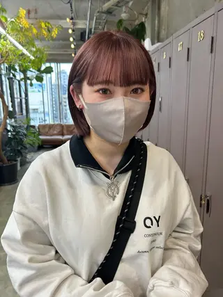 ミディアム カラー maho/垢抜け カラーパーマのヘアスタイル