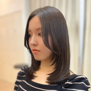 セミロング 美容師歴13年 川口のヘアスタイル