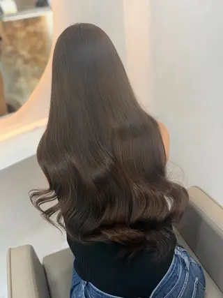 ロング カラー ゆうな🍒/熊谷/ ワンカラーのヘアスタイル