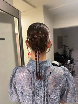 セミロング NANOHA エクステ・ヘアセットのヘアスタイル
