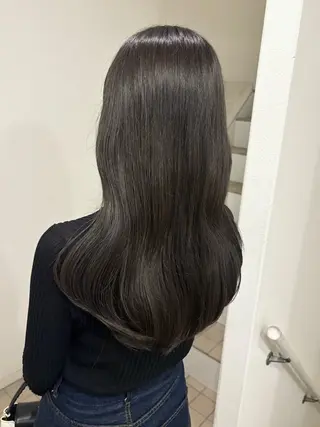 セミロング カラー ニュアンスパーマ 🧺アンジュのヘアスタイル