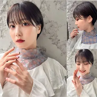 ショート カラー レイヤーカット⭐️ ハッシュカット特化のヘアスタイル