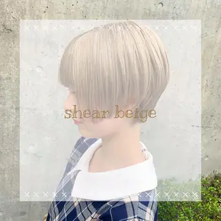 ショート カラー ブリーチ/推しカラー moe🐰🌷のヘアスタイル