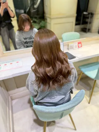 カラー 透明感ツヤカラー/ ゆうな💙のヘアスタイル