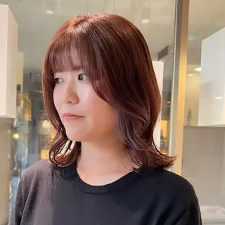 ミディアム カラー 鹿児島美容室 NATSUKIのヘアスタイル