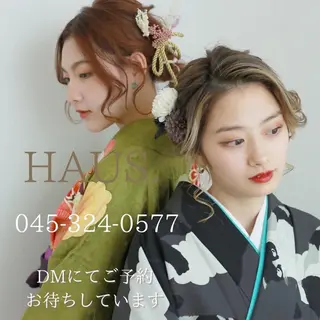 セミロング あやか 白髪ぼかしハイライトのヘアスタイル