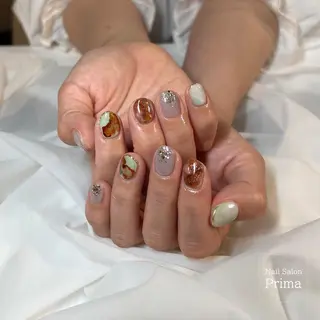ミディアム ネイル SalonPrima 西院Nail&Eyeのネイルデザイン