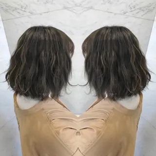 ミディアム カラー 重政 和樹のヘアスタイル