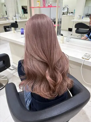 セミロング カラー ヘアアレンジ 💟RINNA 艶カラー💟のヘアスタイル