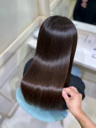 カラー パーマ 💙透明感カラー/ 縮毛矯正/ゆうな💙のヘアスタイル