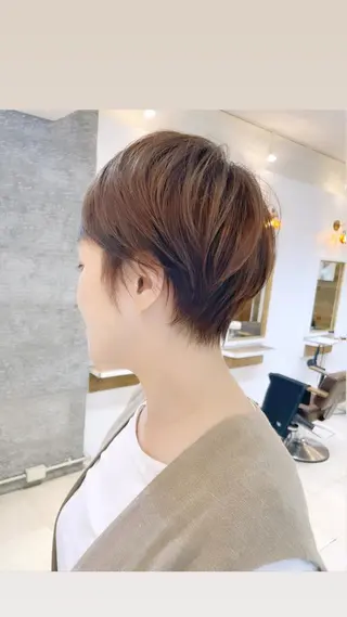 ショート 表参道/大人ショート カットモデル募集⭐︎のヘアスタイル
