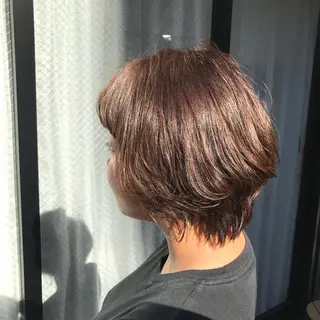 ショート カラー レイヤー/顔周り /AKARIのヘアスタイル