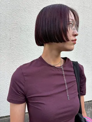ミディアム カラー パーマ honen hairのヘアスタイル