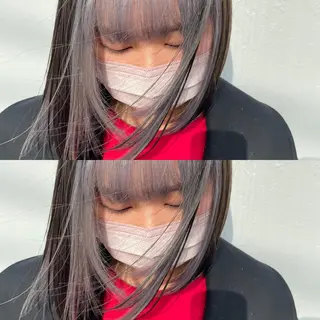 ミディアム カラー 💜ハイトーン💛 マジカルかいちゃんのヘアスタイル