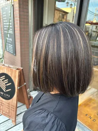 ミディアム カラー TSUBASA 🪽のヘアスタイル