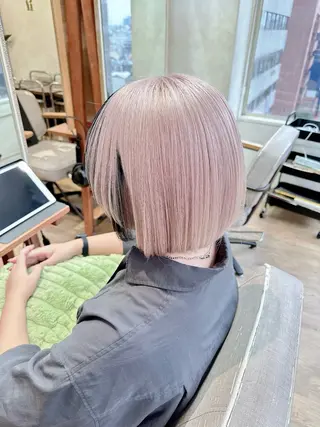 ショート ケアブリーチ 髪質改善/池袋のヘアスタイル